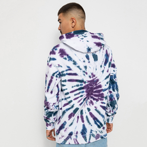 เสื้อฮู้ดดี้ผู้ชายคุณภาพสูง ลายมัดย้อม สกรีนโลโก้ด้านหน้า ผ้าฝ้ายออร์แกนิค 100% เป็นมิตรต่อสิ่งแวดล้อม มีกระเป๋า ใส่ได้ทั้งผู้ชายและผู้หญิง - Product Image 3