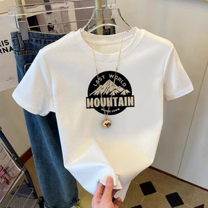 T-shirt en coton pour femmes, manches courtes, vêtements décontractés, logo personnalisé, fournisseur en gros, vêtements de haute qualité - Product Image 5