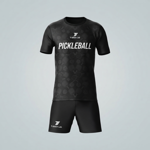 Uniforme de Pickleball para Hombre, Cuello Redondo, Manga Corta, Alta Calidad, Secado Rápido, Absorbe la Humedad, 100% Poliéster, Nombre del Equipo Personalizado - Product Image 5