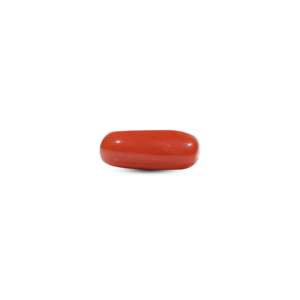 Loose 6.55 Carat Red Coral Oval Cut AA Quality Gemstone for Fine Jewelry - Product Image 1