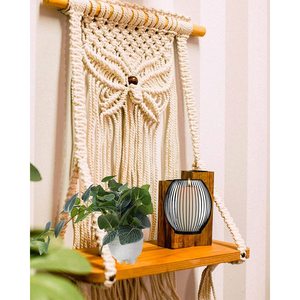 MORE Décoration murale en macramé bohème indien en coton tissé à la main pour chambre à coucher, couloir, chambres d'enfants et d'adolescents, toutes occasions - Product Image 4