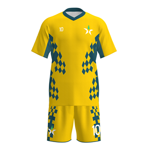Maillot de football personnalisé MYTH STAR de qualité supérieure, tissage diamanté Royal Engineered, bordure haute visibilité, uniforme d'élite - Product Image 3