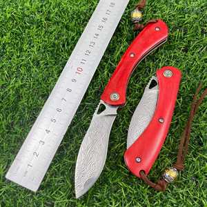 Cuchillo Plegable de Acero de Damasco de Grado Industrial al por Mayor, Cuchillo de Bolsillo Multifuncional para Exteriores OEM, 1 Año de Garantía - Product Image 5