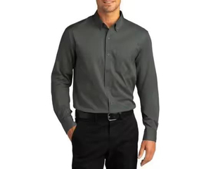 100% Cotton Wholesale Custom Cotton Casual <b>Shirt</b> Stand <b>Collar</b> Long Sleeve <b>Men</b> <b>Shirts</b> Formal Office Dress <b>Shirts</b> for <b>Men</b> - Product Image 6
