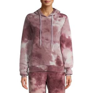 Sweat à capuche en molleton chiné pour femme, personnalisé, 80% coton peigné 20% polyester, avec logo brodé sur le devant, idéal pour l'hiver et la gym, vente en gros - Product Image 3