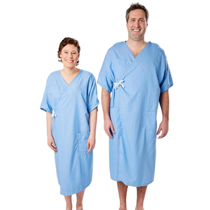 Bata de paciente de ALTA CALIDAD, ropa de manga corta desechable de hospital para hombres y mujeres de Saomai FMF VN - LOW MOQ Service - Product Image 2