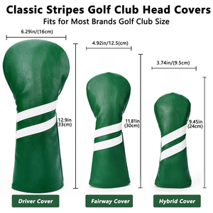 Housse de club de golf en cuir PU imperméable, légère, écologique, couleurs personnalisées, avec fermeture élastique - Product Image 6