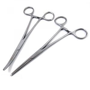Pinces à moustiques Halsted 12,5 cm (5 pouces) droites à pointe fine, mâchoires entièrement dentelées 1x2 dents, poignée à anneau de verrouillage à cliquet - Product Image 4