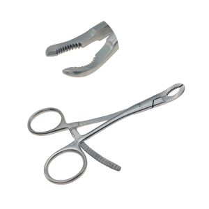 Pinces de réduction orthopédiques dentées pour phalanges, autoclavables, pour maintenir les os, instrument orthopédique vétérinaire manuel, ORL, CE - Product Image 3