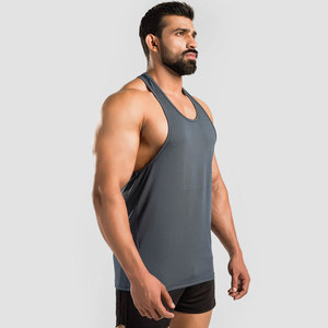 Slim Fit Best Comfortable Breathable Lightweight Best Supplier High Quality Sleeveless Fitness Wear <b>Men</b> Bodybuilding Tank Tops - Product Image 2