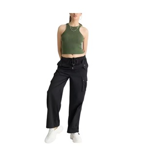 Top Corto de Punto Casual para Mujer, Tallas Grandes, Personalizado al por Mayor, Sin Mangas, Ligero, Transpirable, Ecológico, para Gimnasio, Yoga y Entrenamiento - Product Image 1