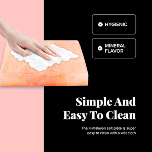 Plaque de cuisson en sel de l'Himalaya avec support en acier inoxydable, ensemble 8x12x1,5 pouces pour une manipulation et un service sécurisés, marque privée - Product Image 4