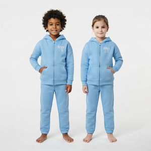 Conjunto Deportivo de Algodón Unisex para Niños Hawk Eye Sports, Antibacteriano, Transpirable, de Secado Rápido, Talla Grande, Sudadera con Capucha y Cierre Completo con Cordón - Product Image 5