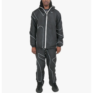 Premium Quality windbreaker Tracksuit Set <b>Zip</b>-<b>up</b> <b>Jacket</b> Cotton Waterproof Breathable Windbreaker Set - Product Image 1