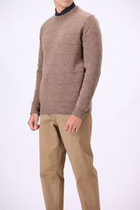 Pull en laine col V pour homme de qualité supérieure, couleur unie, tricoté, pour l'automne, manches standard, épaisseur normale, vente en gros - Product Image 5