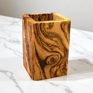 Artisan Wooden Geometric Vase Tabletop <b>Desk</b> Storage <b>Rustic</b> Decor Multipurpose - Product Image 4