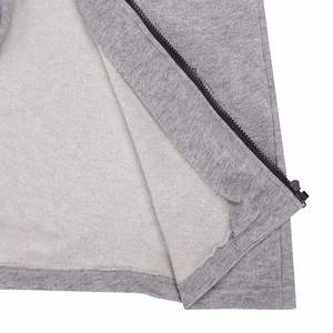 Sweat-shirt à capuche zippé pour homme, en maille chinée, avec poches zippées, vêtements de sport personnalisés pour la salle de sport et l'entraînement - Product Image 6