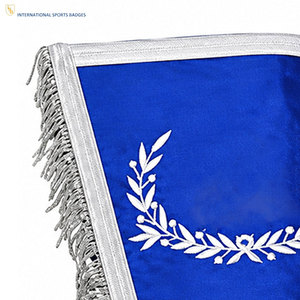 Services OEM Fabrication au Pakistan Vêtements Fraternels Haut de Gamme Manchettes de Régalia Maçonnique Brodés Personnalisés en Velours et Cuir - Product Image 4