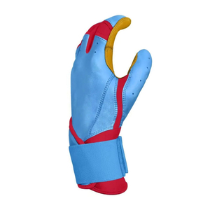 Gants de frappe personnalisés avec logo bleu, en tissu tricoté Spandex Nylon, fermeture à enfiler, unisexe adulte, entraînement flexible, main droite - Product Image 3