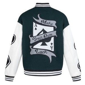 Customized Casual Wear Men's Varsity Jackets with Stand Collar Premium Quality Men Baseball Jacket Available in Different Colors - Product Image 4