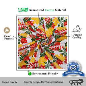 Nappe ronde en coton 100% à imprimé floral moderne, tissée, douce, imperméable, résistante à l'huile, décorative, pour la salle à manger et la cuisine - Product Image 3