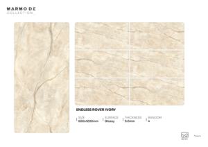 Carreaux de porcelaine brillants de qualité export, format 600x1200, grands carreaux pour la décoration intérieure moderne - Product Image 5