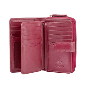 Top Selling Genuine Leather <b>Long</b> Wallet with RFID Blocking Stylish Unisex Red <b>Purse</b> - Product Image 2