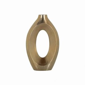 Innovative Aluminum Flower Vase Contemporary Style For Minimalist Interior Decoration Living Room Table Accent - Product Image 1