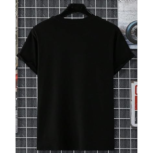 Camiseta de Moda Urbana para Hombre, Estampado Tropical Ombre, Cuello Redondo, Manga Corta, Informal, para Uso Diario - Product Image 2