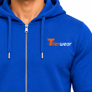 High Quality 400gsm Fleece Zip up <b>Hoodie</b> for <b>Men</b> Custom Color Printed Cotton <b>Plain</b> Logo Wholesale for Winter - Product Image 5
