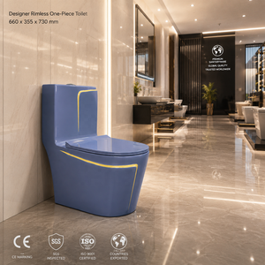 โถสุขภัณฑ์ดีไซน์เนอร์สีฟ้าพาสเทลทรงกลม ดีไซน์สวยหรูสำหรับห้องน้ำ - Product Image 6