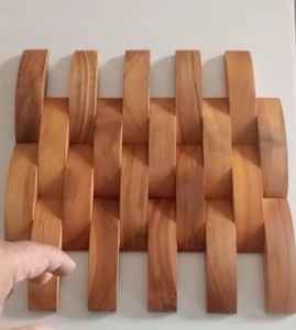 Panel de Revestimiento Decorativo de Pared para Interiores y Exteriores, Diseño Moderno y Exclusivo, Madera de Teca y Caoba, Ideal para Hoteles y Residencias, Gran Venta - Product Image 4