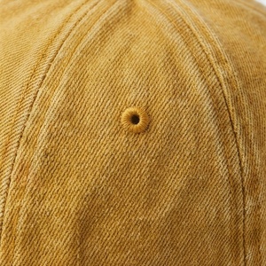 หมวกเบสบอลผ้าลูกฟูกสีเหลืองมัสตาร์ด สไตล์วินเทจเรียบง่าย สวมใส่สบาย ให้ความรู้สึกเย็นสบาย ป้องกันแสงแดด เหมาะสำหรับวิ่ง - Product Image 5