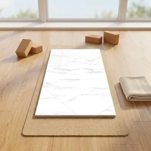 Revêtement mural en porcelaine émaillée sculptée 600x1200, grand carrelage, texture luxueuse pour les murs intérieurs des propriétés commerciales. - Product Image 3