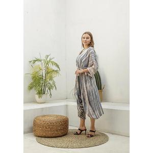 Womens Tie Dye Kaftan <b>Cardigan</b> Loose Flowing Maxi Kimono Beach Cover Up - Product Image 5