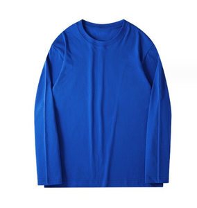 T-shirt en coton à manches longues pour homme, col rond, respirant, décontracté, à porter au quotidien, tendance - Product Image 6