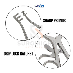 Retractor Quirúrgico de Mano de Acero Inoxidable, Palanca Ósea Ligera, Instrumento Quirúrgico Ortopédico para Uso Médico de SurgiRight - Product Image 5