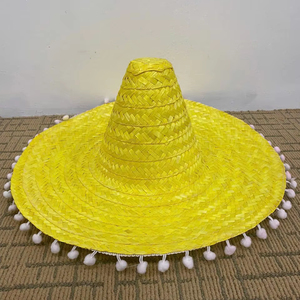 Sombreros de Paja a Rayas de Colores Naturales de Fábrica, Sombreros de Paja con Logotipo Personalizado, Unisex, Ajustables, para la Playa, Fiestas de Verano, Uso Diario, Regalo - Product Image 1