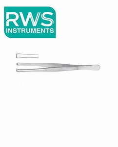 Pinces à dissection en acier inoxydable de qualité supérieure RWS Instruments, 4 x 5 dents, 15 cm, fabrication allemande, certifiées CE ISO13485 Classe - Product Image 1