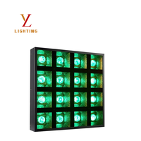 Projecteur Stroboscopique Matriciel 16 LED 500W RGBW 4-en-1 DMX RDM Maître-Esclave Auto-Programmable pour Éclairage Scénique de Fêtes et Événements