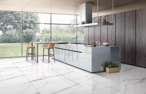 กระเบื้องปูพื้นและผนังกันลื่นลายหินอ่อนสีขาว Statuario ขนาด 600x1200 มม. กระเบื้องเคลือบเงาหรูหราสำหรับตกแต่งภายในห้องน้ำ - Product Image 4