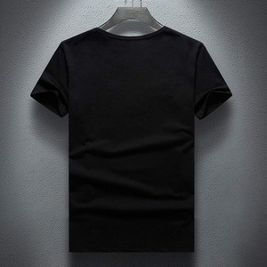 เสื้อยืดโลโก้แบบกำหนดเองประดับคริสตัลสำหรับผู้ชาย เสื้อผ้าสตรีทแวร์สุดหรู พิมพ์ลายคริสตัล ผ้าฝ้าย ผู้ผลิตเสื้อยืด - Product Image 2