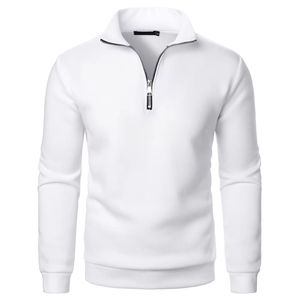 Suéter Premium para Hombre con Cierre de Cremallera de un Cuarto - Sudadera Casual de Corte Ajustado con Media Cremallera para Otoño e Invierno - Product Image 1