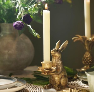 Candelabro de Lujo con Forma de Conejo – Portavelas de Metal para Velas Cónicas, Decoración de Pascua, Regalos y Centro de Mesa - Product Image 4