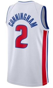Nueva Camiseta de Baloncesto Detroit 2024-25 de Alta Calidad, Transpirable, 100% Poliéster, Logotipo Impreso por Sublimación, Personalizada, sin Mangas, Cuello en V - Product Image 5