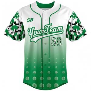 Custom Name Solid Baseball Jersey Button-Up Uniform Short Sleeve Polyester <b>Sport</b> <b>Shirt</b> Front Quick Dry Breathable for Adults - Product Image 5