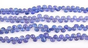 Cuentas facetadas de tanzanita natural en forma de corazón de 4MM-6MM, hilo de cuentas de tanzanita, cuentas sueltas de tanzanita para pulsera y collar. - Product Image 3