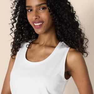 Camiseta sin mangas básica acanalada para mujer, suave, transpirable, de algodón, informal, de verano, para fitness y yoga, ropa al por mayor - Product Image 2