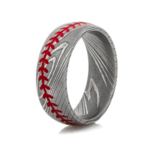 Anillo de Acero de Damasco Hecho a Mano con Patrón Único, Anillo de Boda, Anillo de Compromiso, Regalo de Aniversario para Hombres y Mujeres - Product Image 1