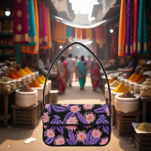 Indian Handmade Luxury <b>Crystal</b> Fashion Accessories Multicolor <b>Beaded</b> Baguette Bag Handle Durable Casual Handbag Local - Product Image 3